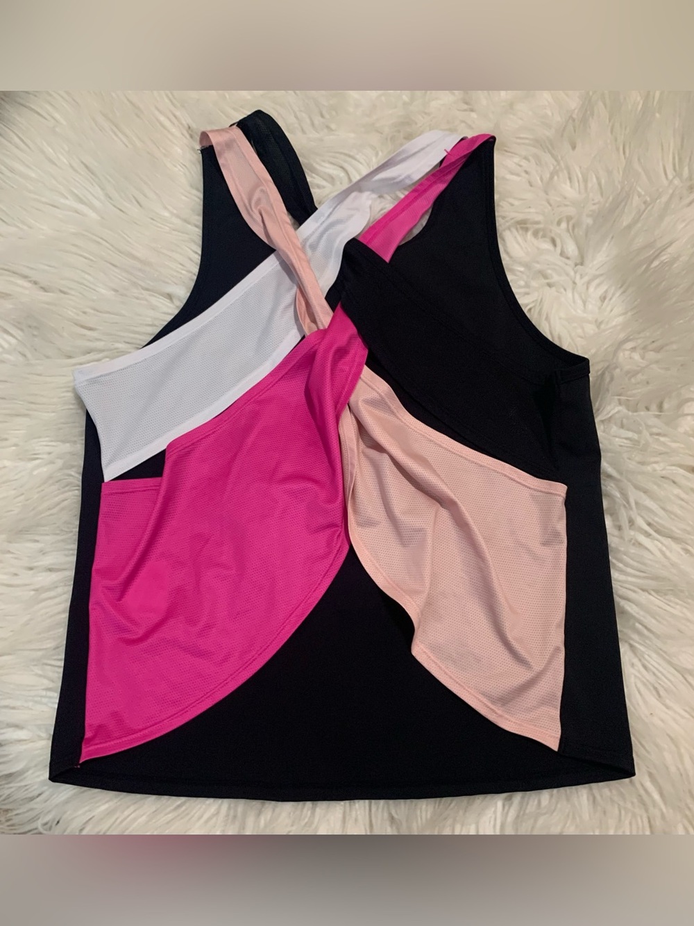 Urban Savage Crisscross Top Black Pink Size Medium - Picture 2 of 5